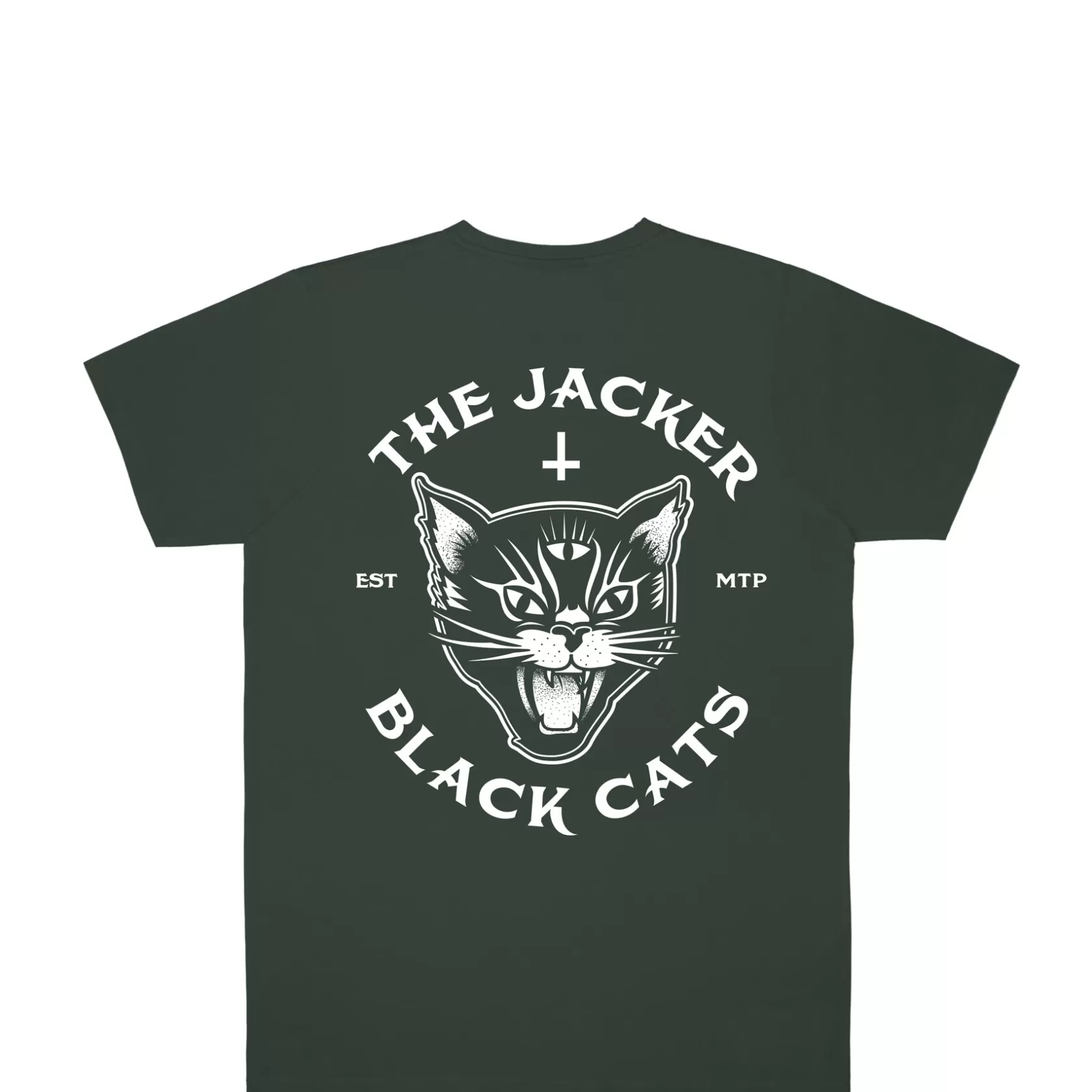 Best Jacker Black Cats-T-Shirt-Dark Green