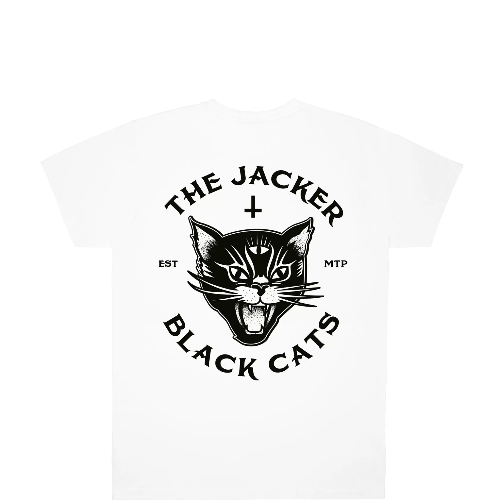 Hot Jacker Black Cats-T-Shirt-White