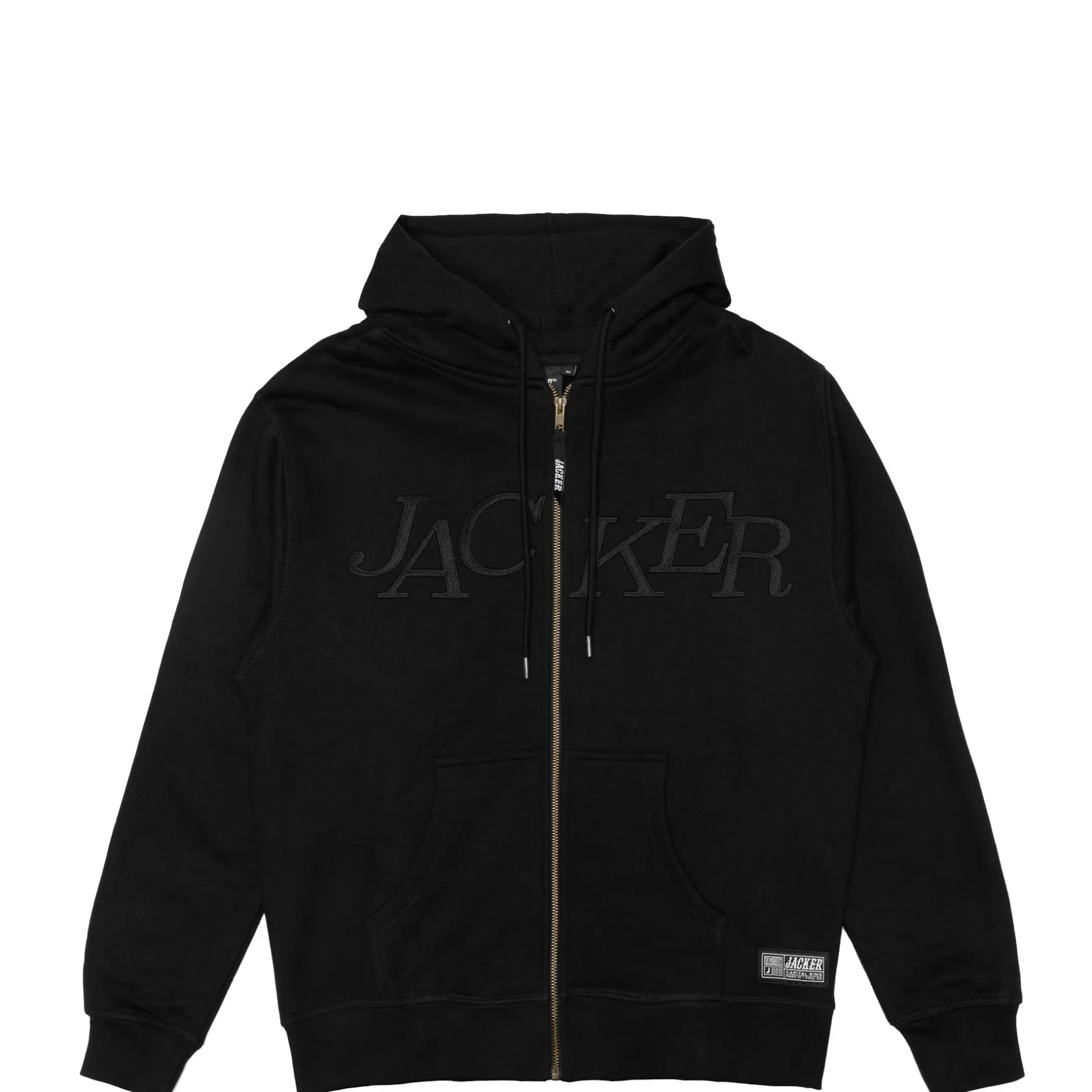 Clearance Jacker Chest Select Logo-Zipped Hoodie-Black