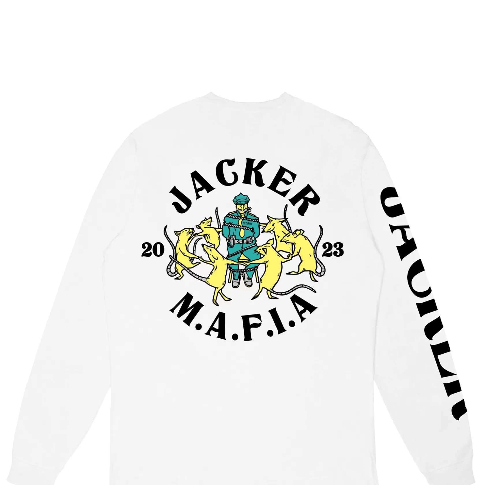 Flash Sale Jacker Dancing Rats-Long Sleeves-White