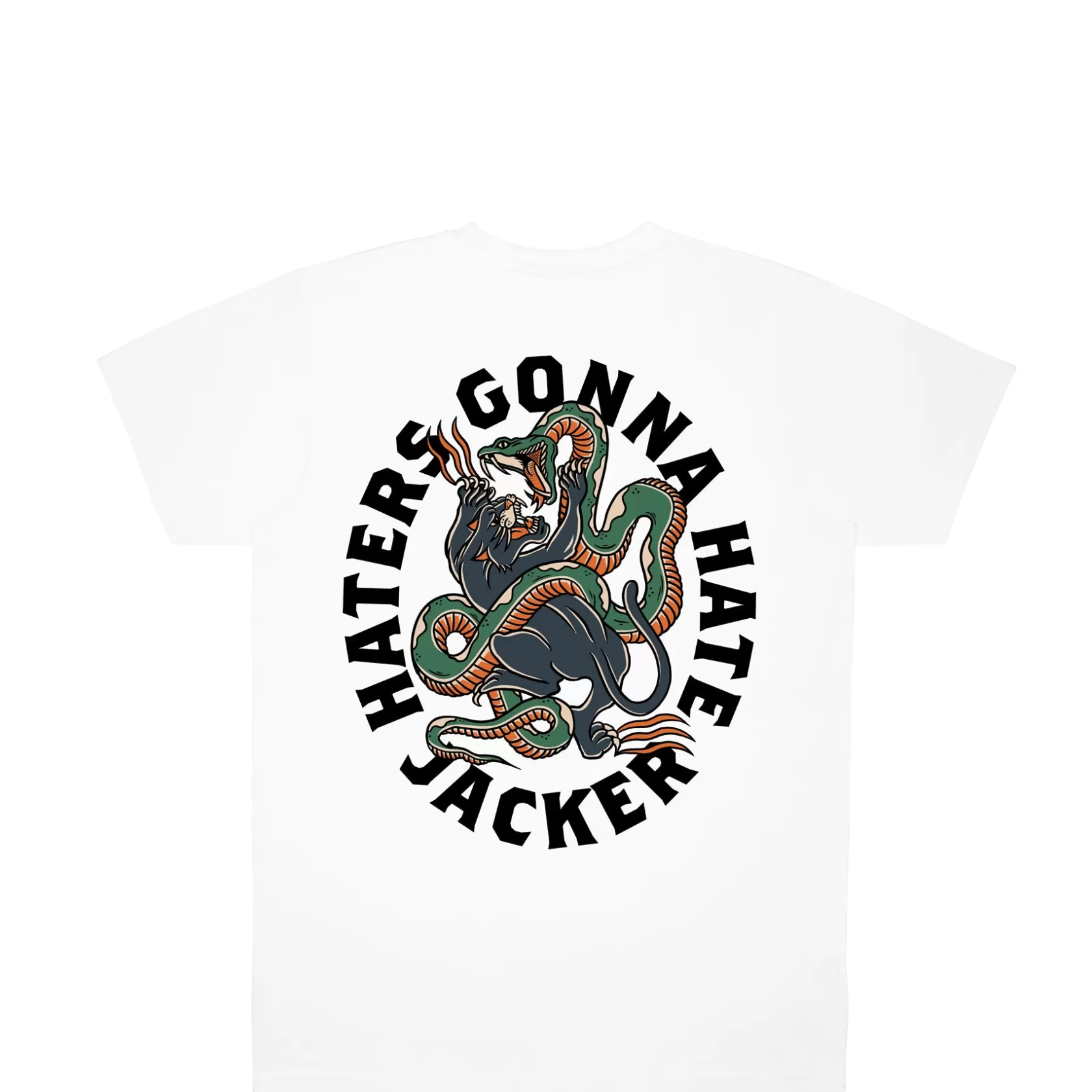 Outlet Jacker Haters-T-Shirt-White