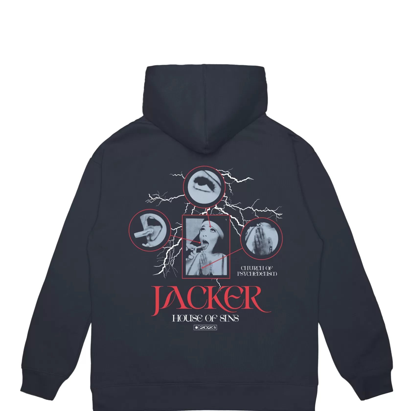 Outlet Jacker House Of Sins-Hoodie-Navy