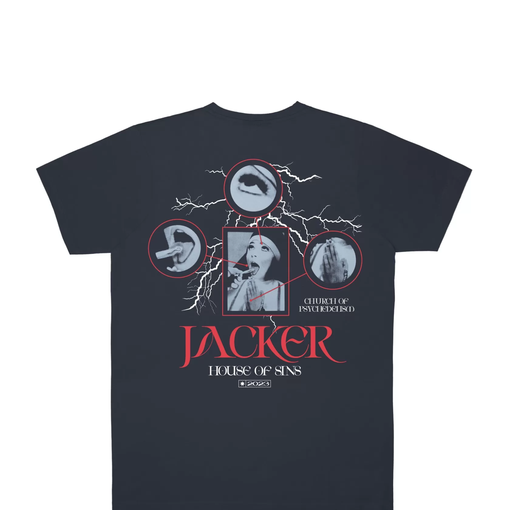 Discount Jacker House Of Sins-T-Shirt-Navy