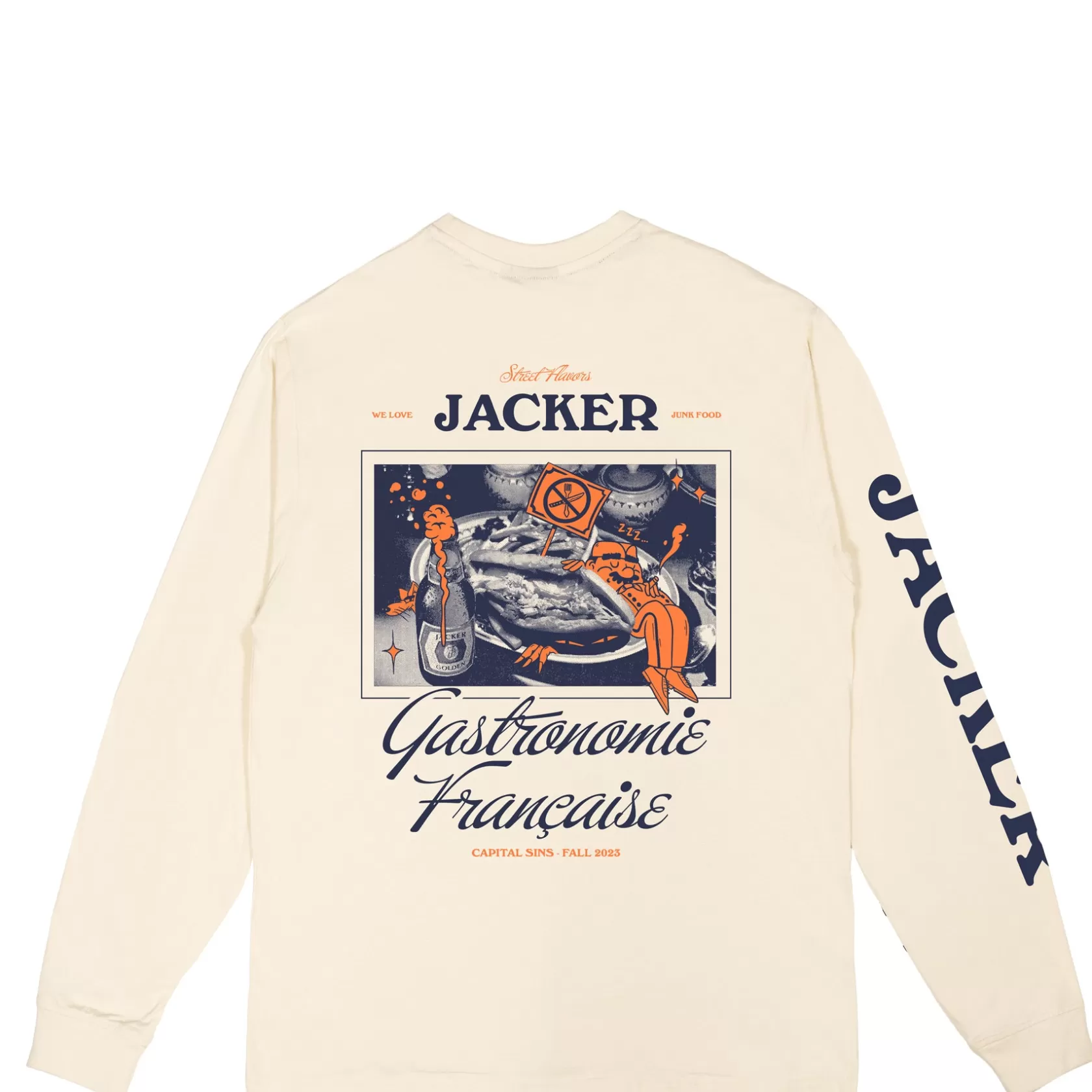 Cheap Jacker Junk Food-Long Sleeve-Beige