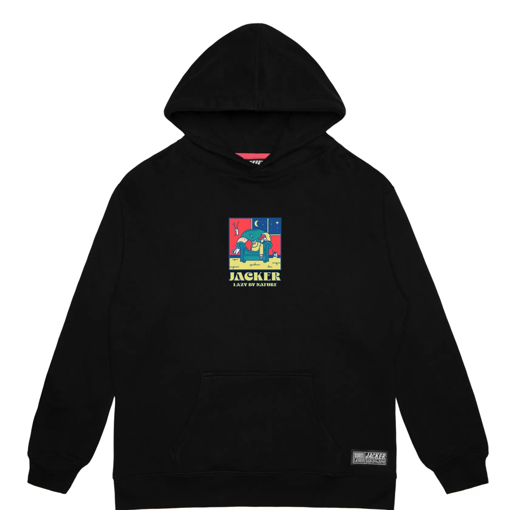 Best Jacker Lazy-Hoodie-Black