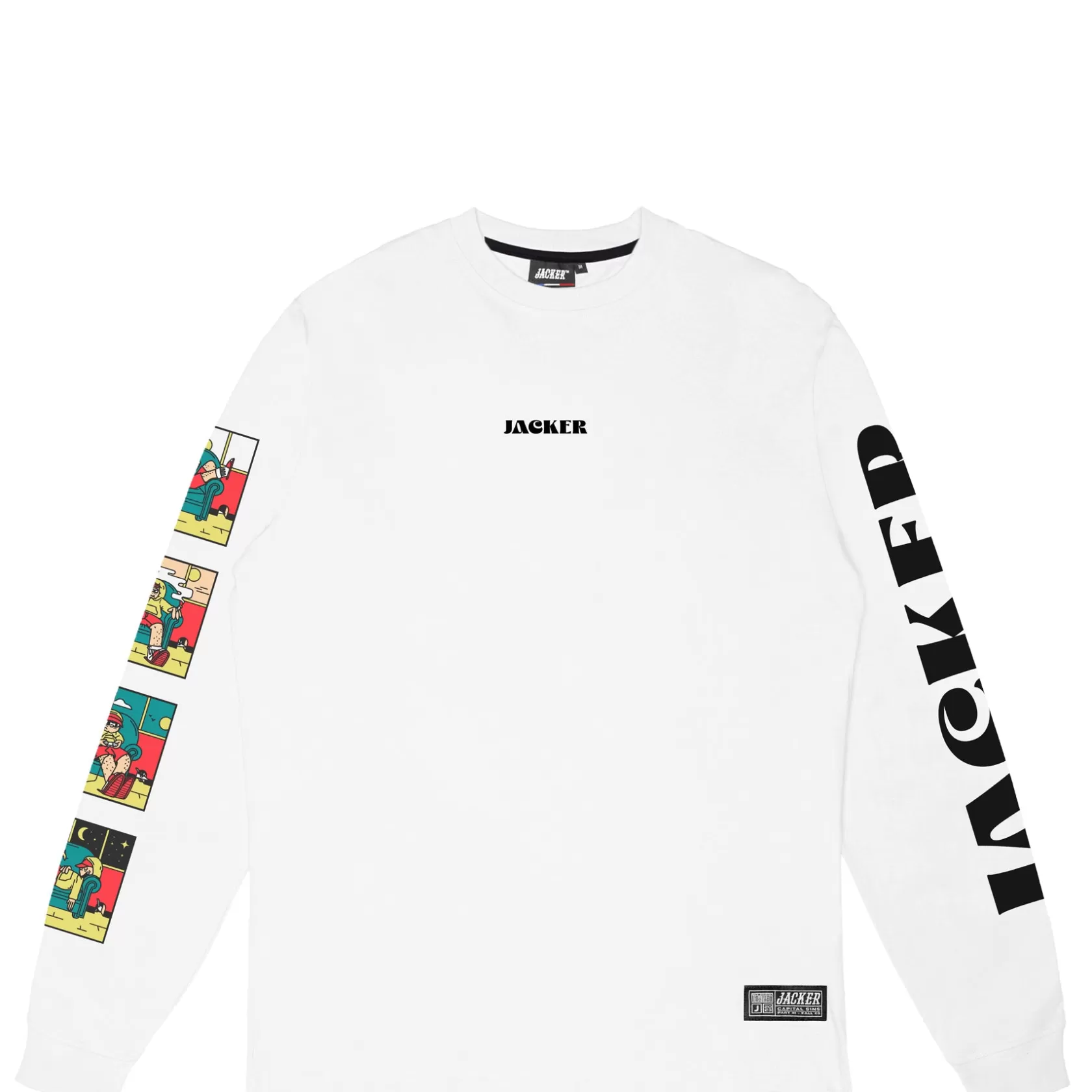 Clearance Jacker Lazy-Long Sleeves-White