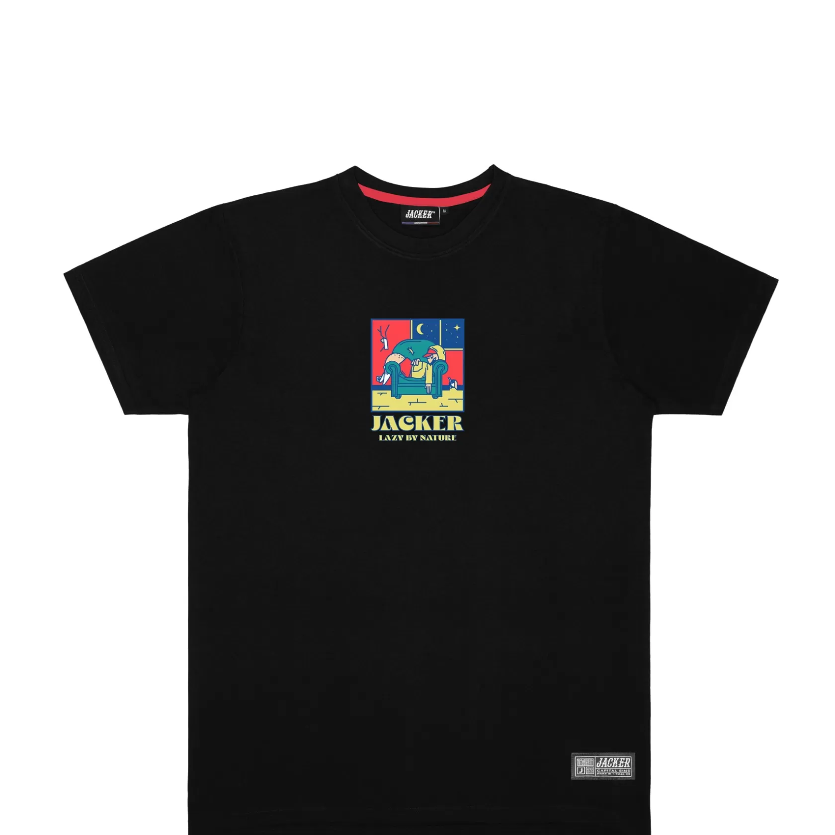 Sale Jacker Lazy-T-Shirt-Black