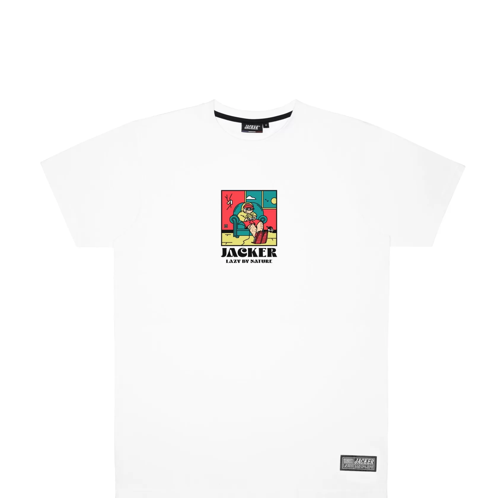 Discount Jacker Lazy-T-Shirt-White