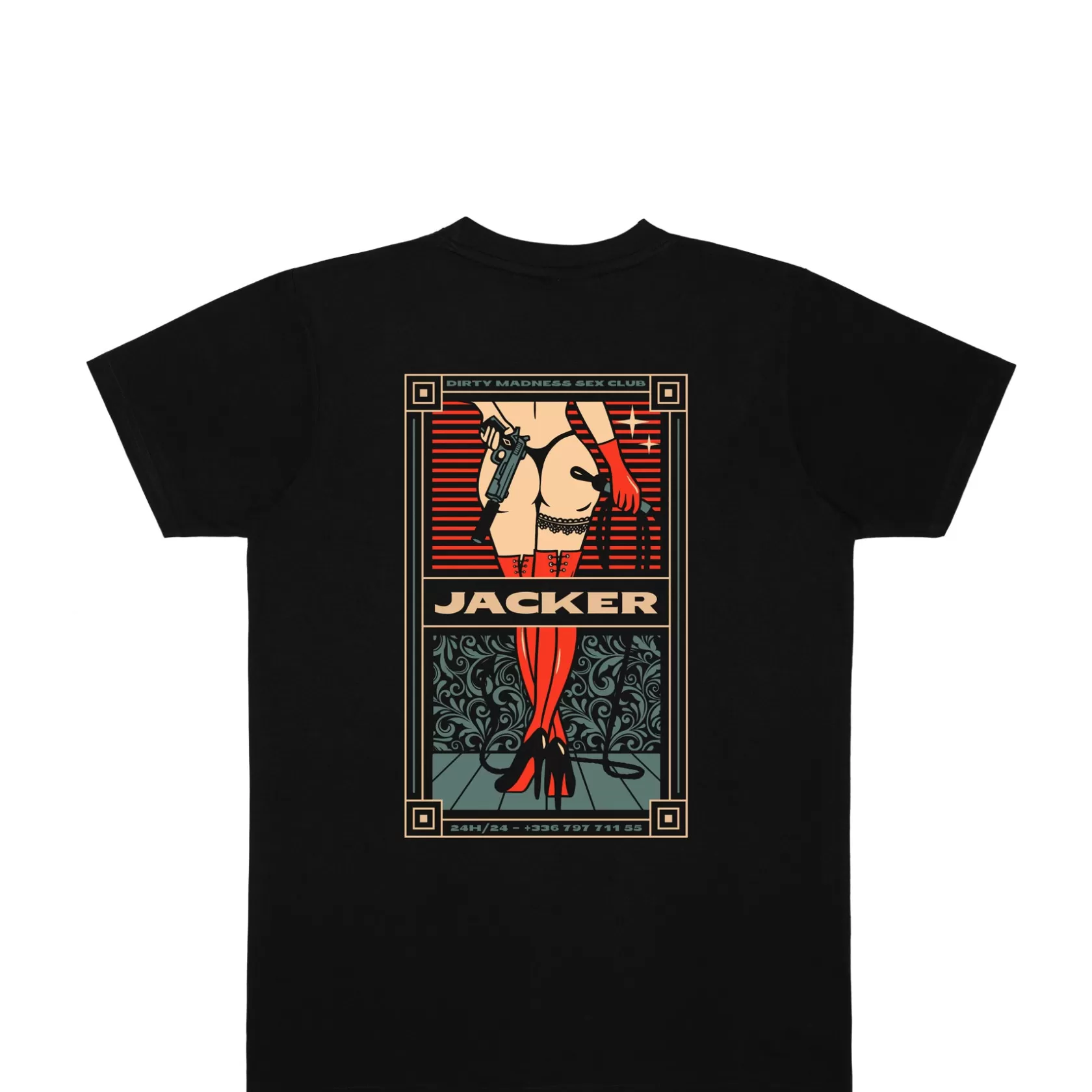 Hot Jacker Lust-T-Shirt-Black