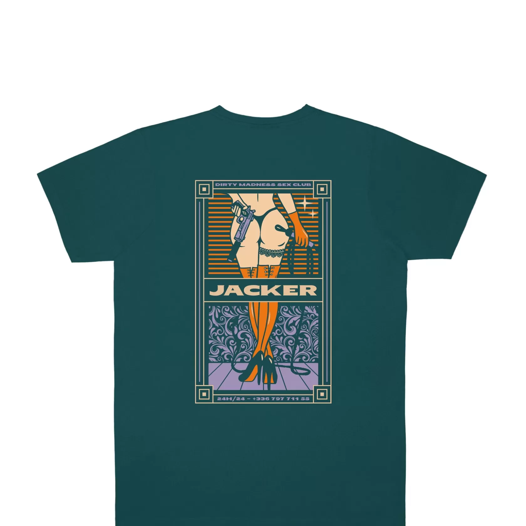 Outlet Jacker Lust-T-Shirt-Dark Teal