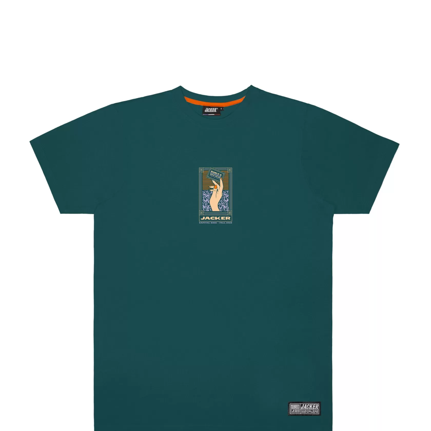 Outlet Jacker Lust-T-Shirt-Dark Teal