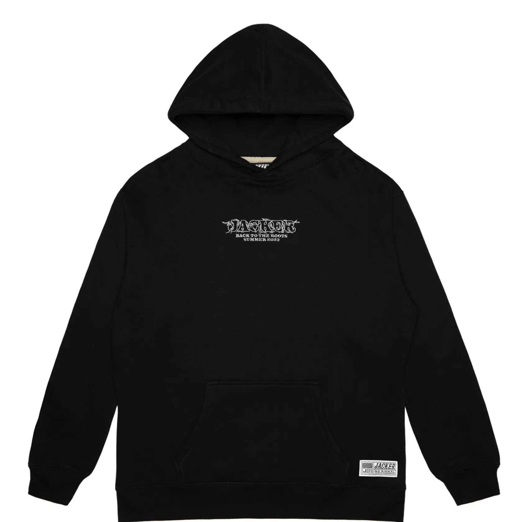 Outlet Jacker No Signal-Hoodie-Black