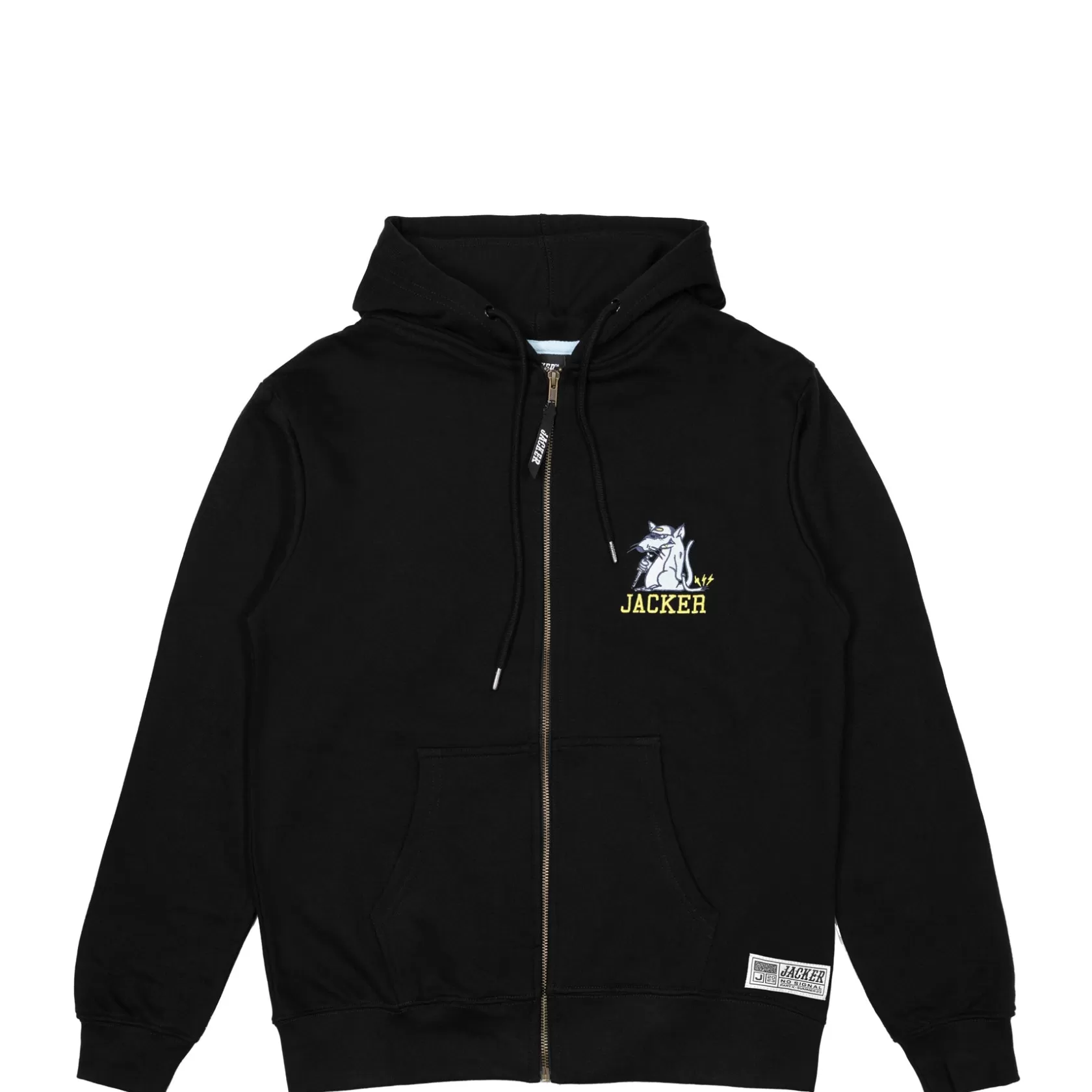 Best Jacker Ratman-Zipped Hoodie-Black