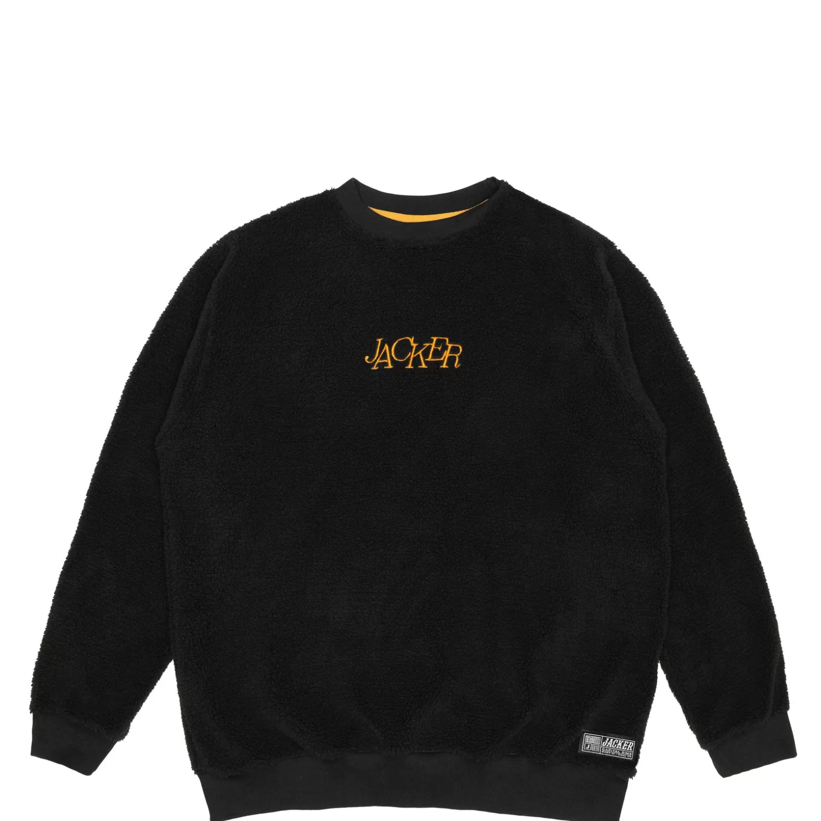 Best Jacker Select Logo-Crewneck Sherpa-Black