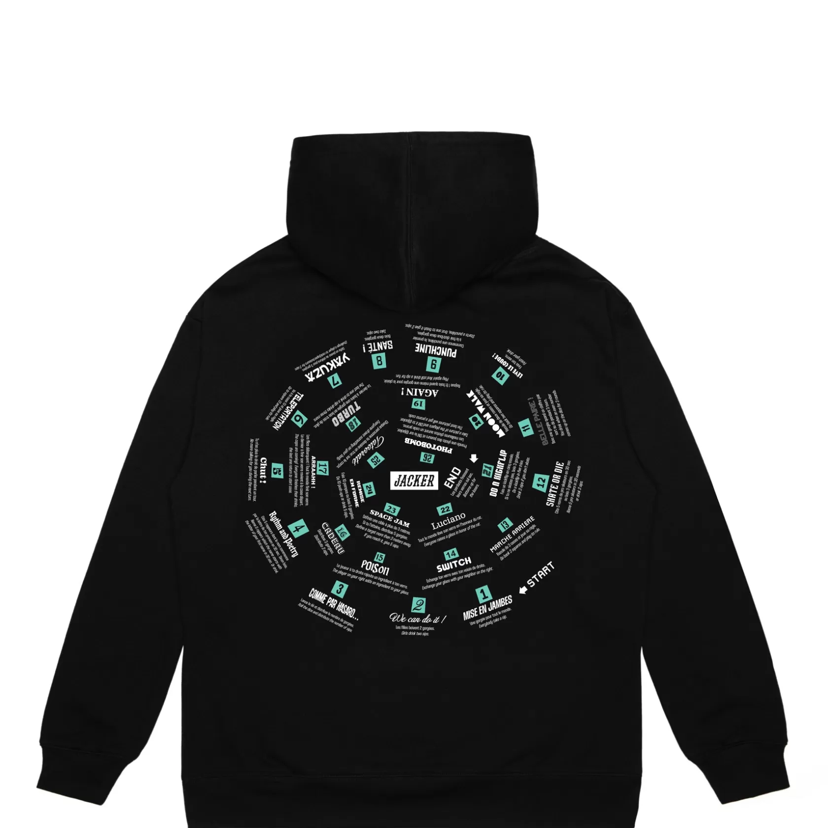 Hot Jacker Spiral Game-Hoodie-Black