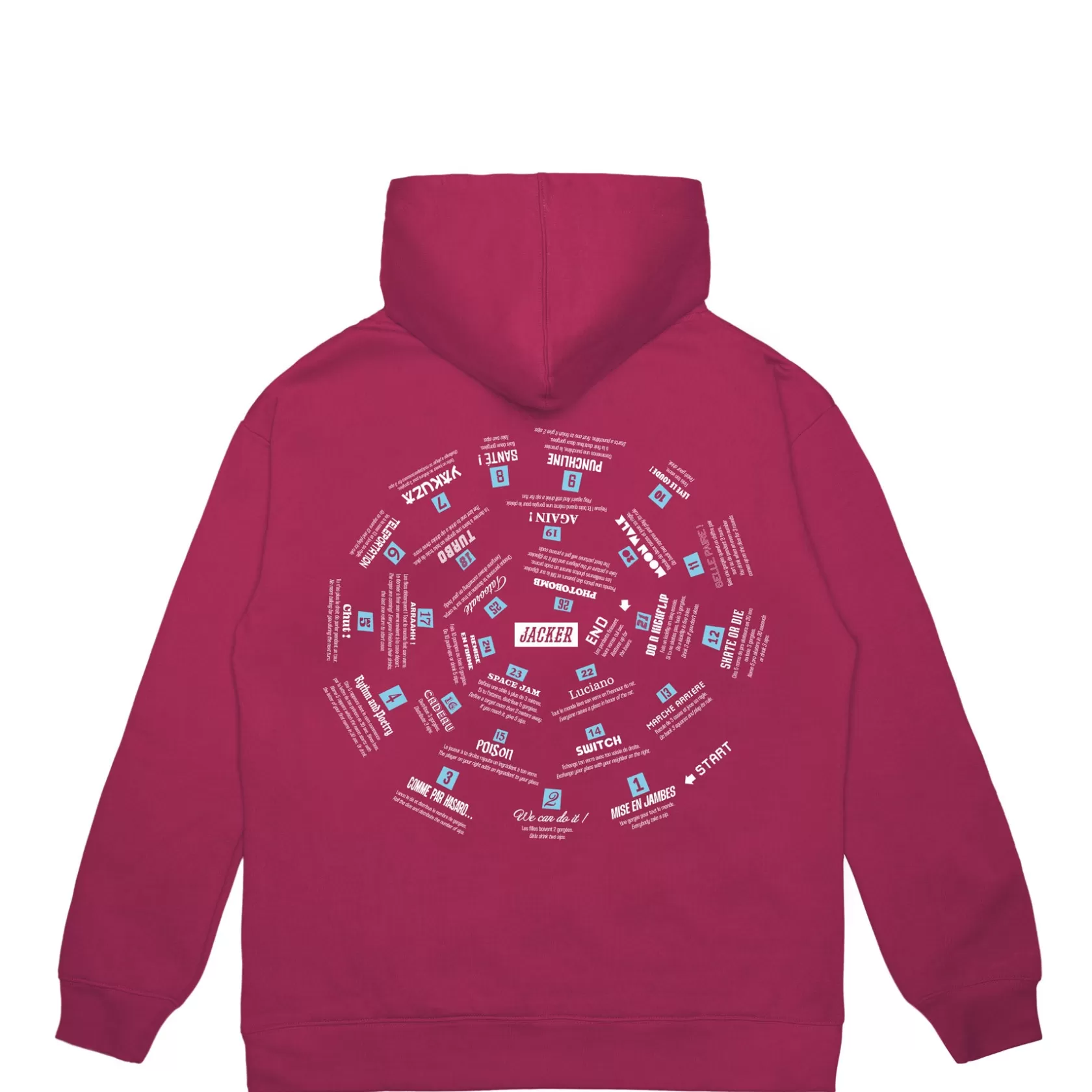 Outlet Jacker Spiral Game-Hoodie-Fushia