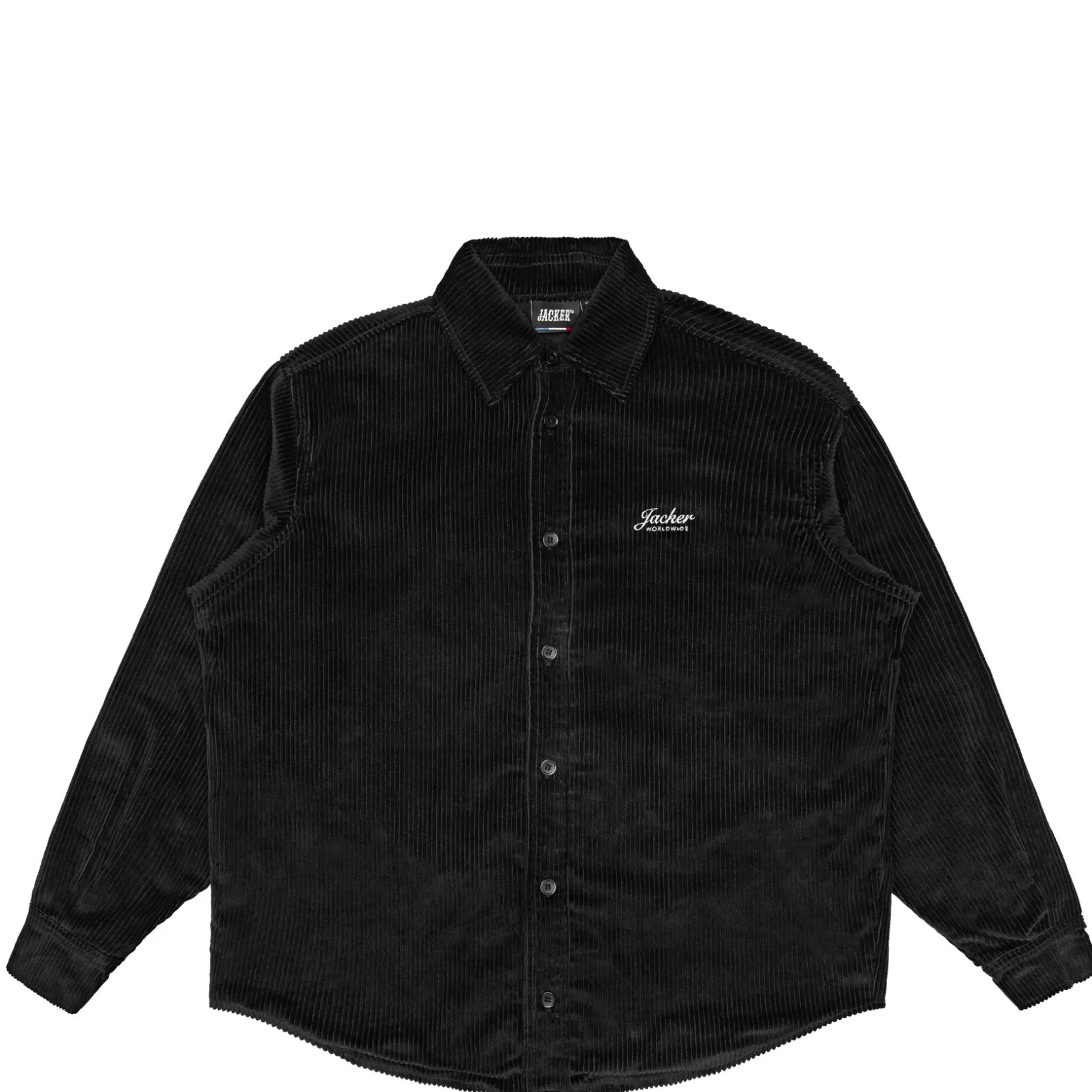 Shop Jacker Stork Corduroy-Overshirt-Black