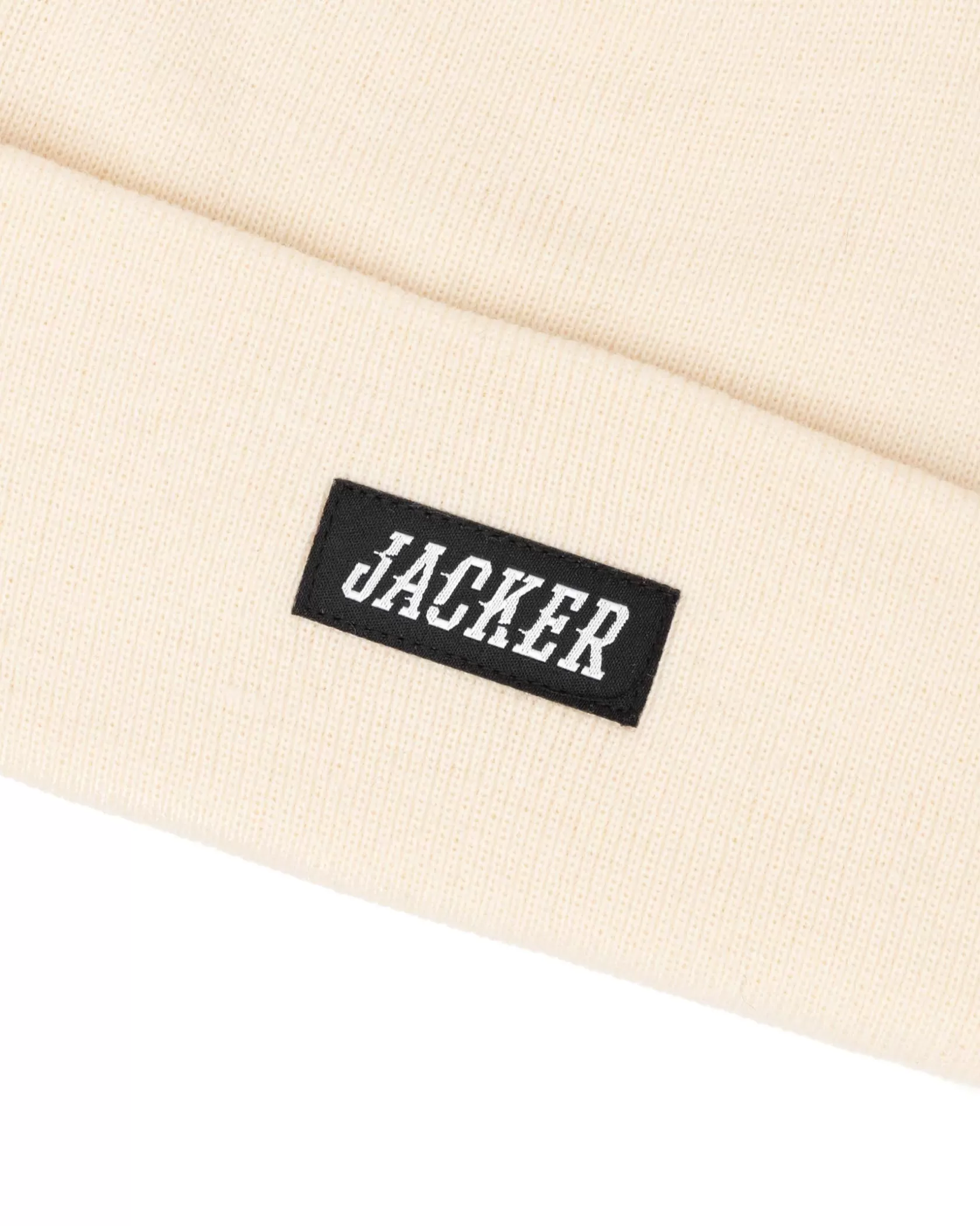 Outlet Jacker Team Logo-Beanie-Cream