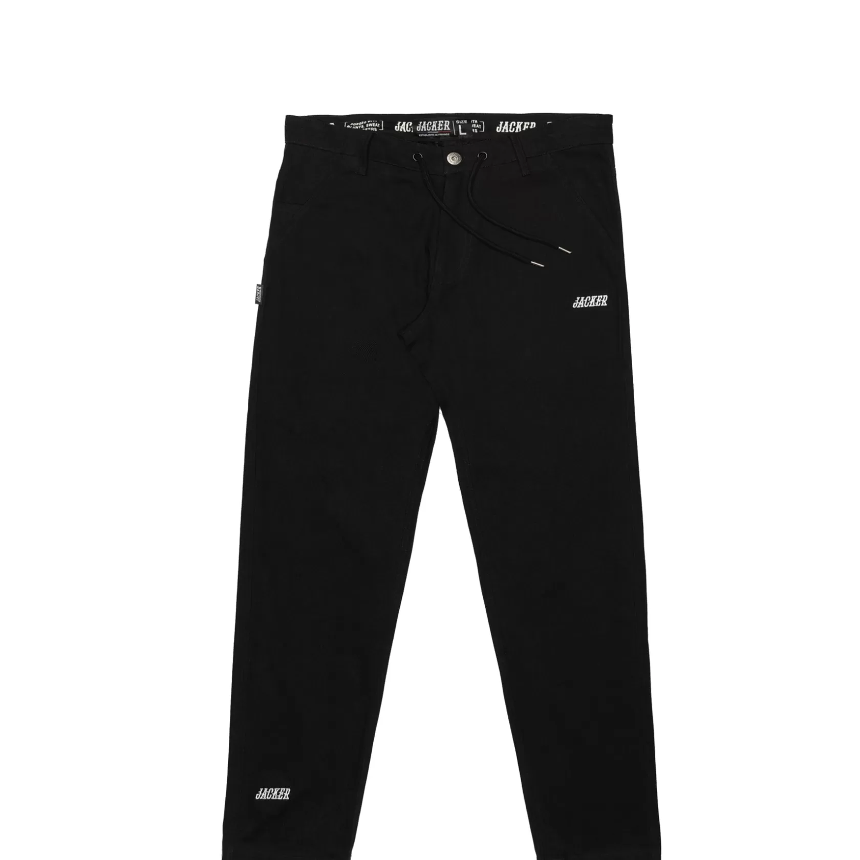 Discount Jacker Team Logo-Chino Pant-Black