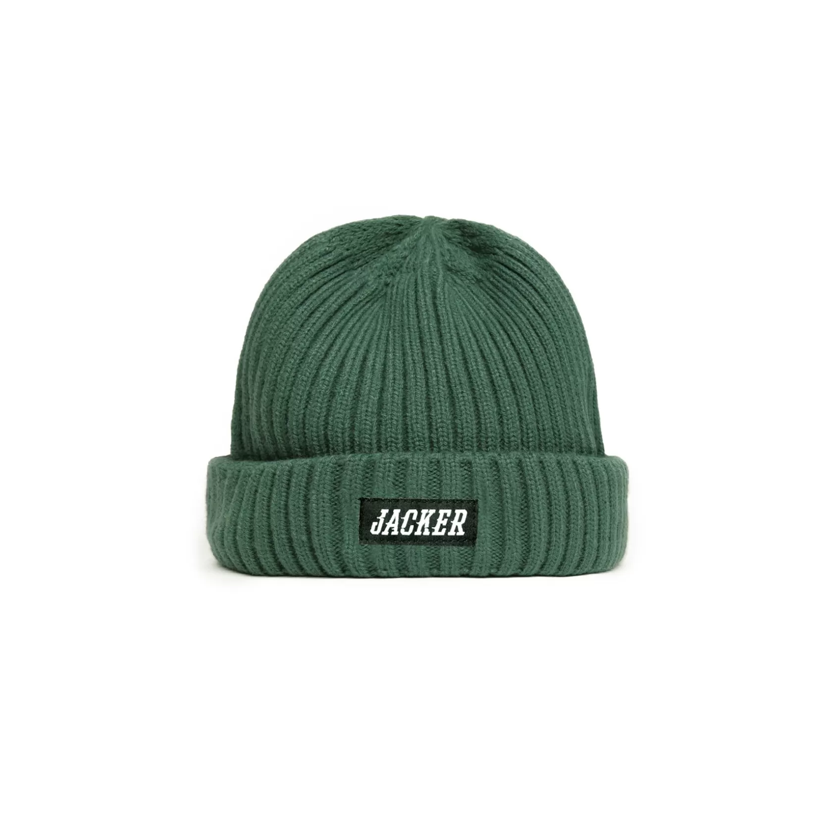 Hot Jacker Team Logo-Short Beanie-Green