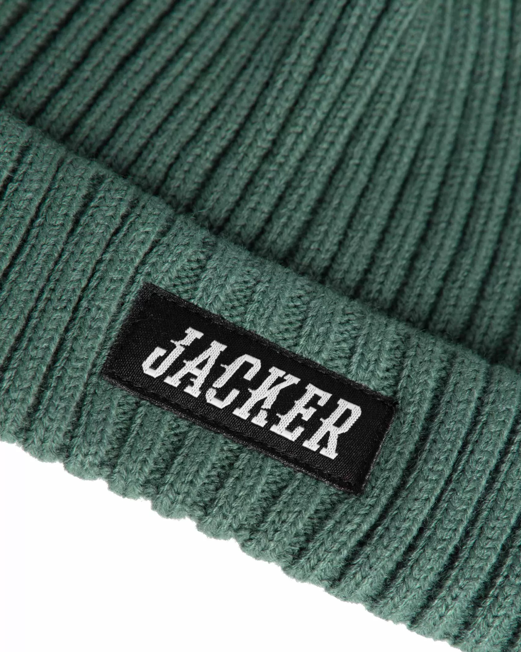 Hot Jacker Team Logo-Short Beanie-Green