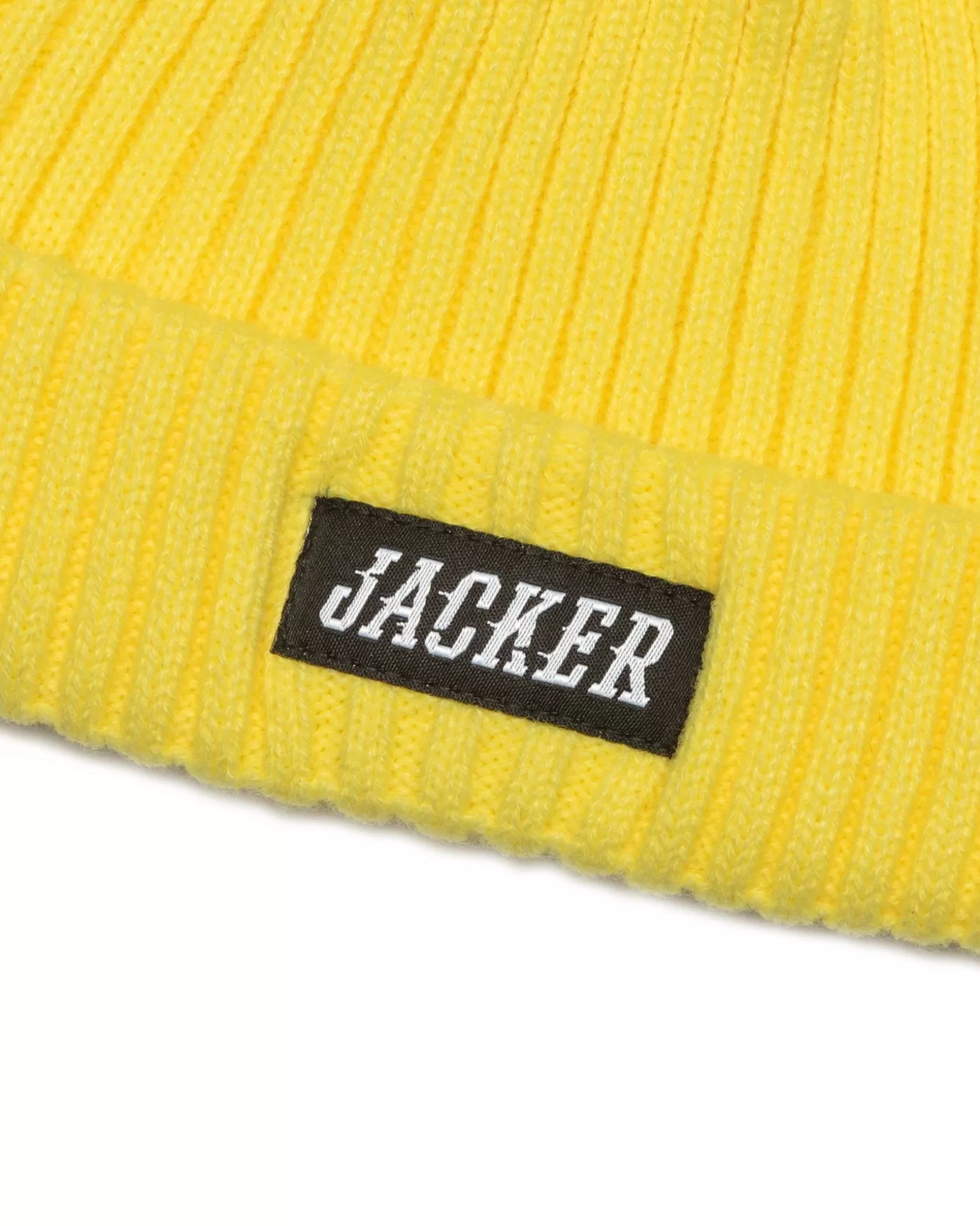 Clearance Jacker Team Logo-Short Beanie-Yellow