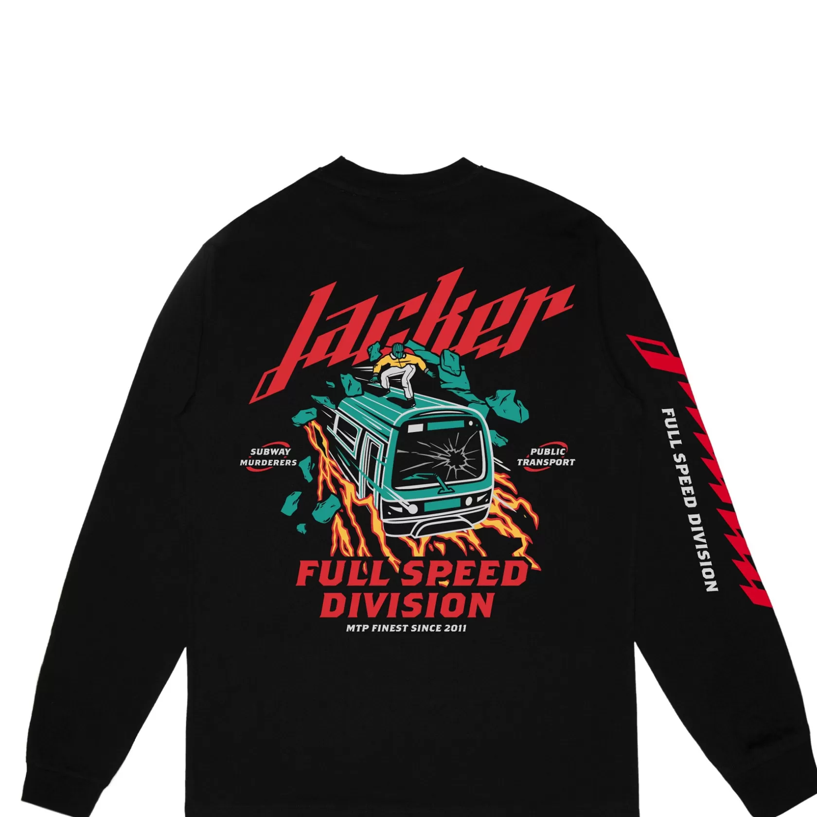 Best Jacker Train Surfing-Long Sleeves-Black