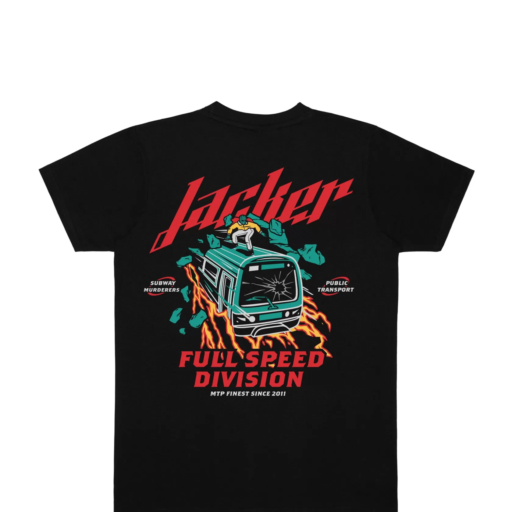 New Jacker Train Surfing-T-Shirt-Black