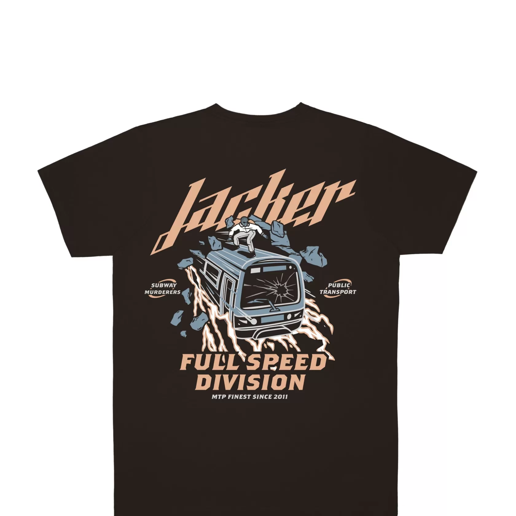 Clearance Jacker Train Surfing-T-Shirt-Brown