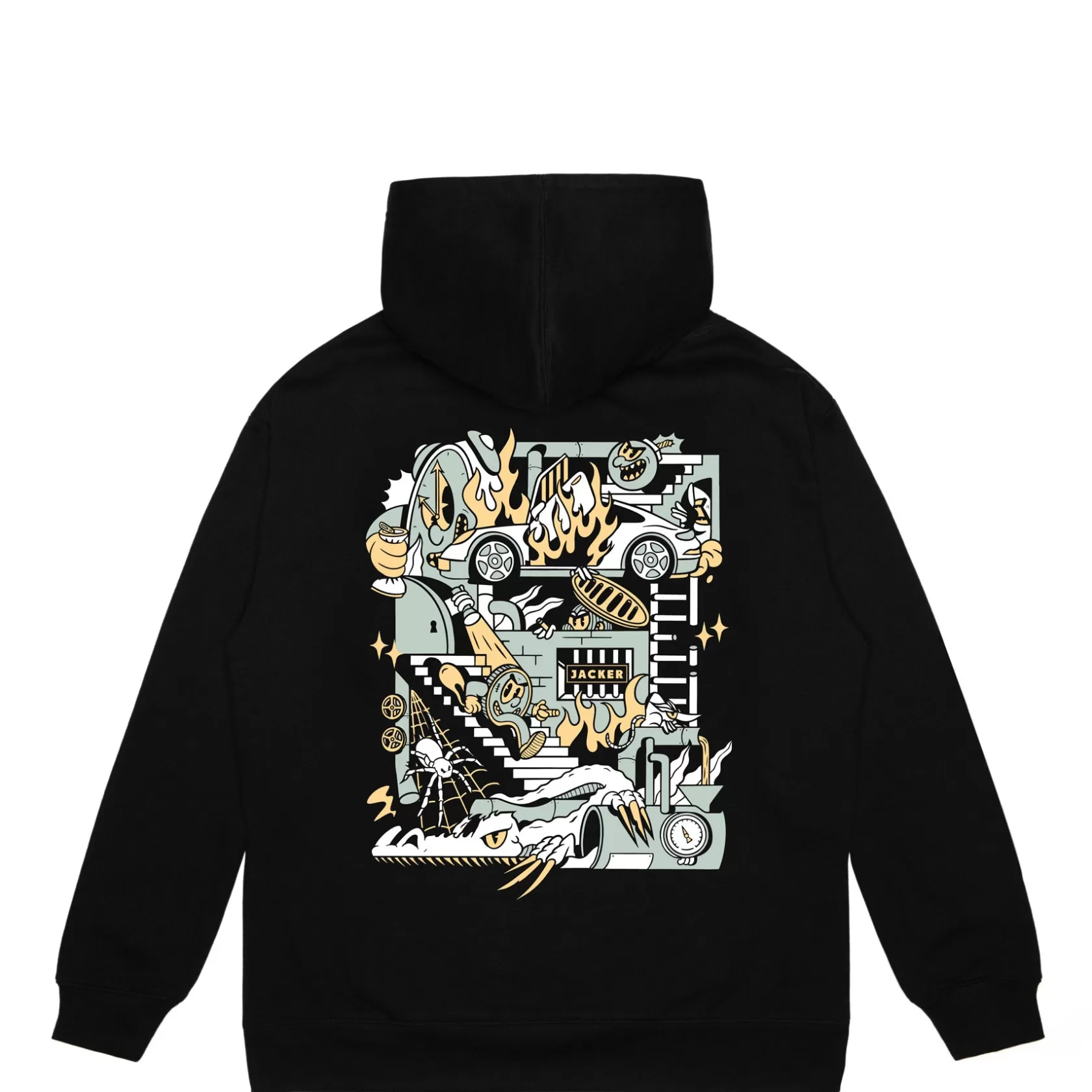 Cheap Jacker Underground-Hoodie-Black