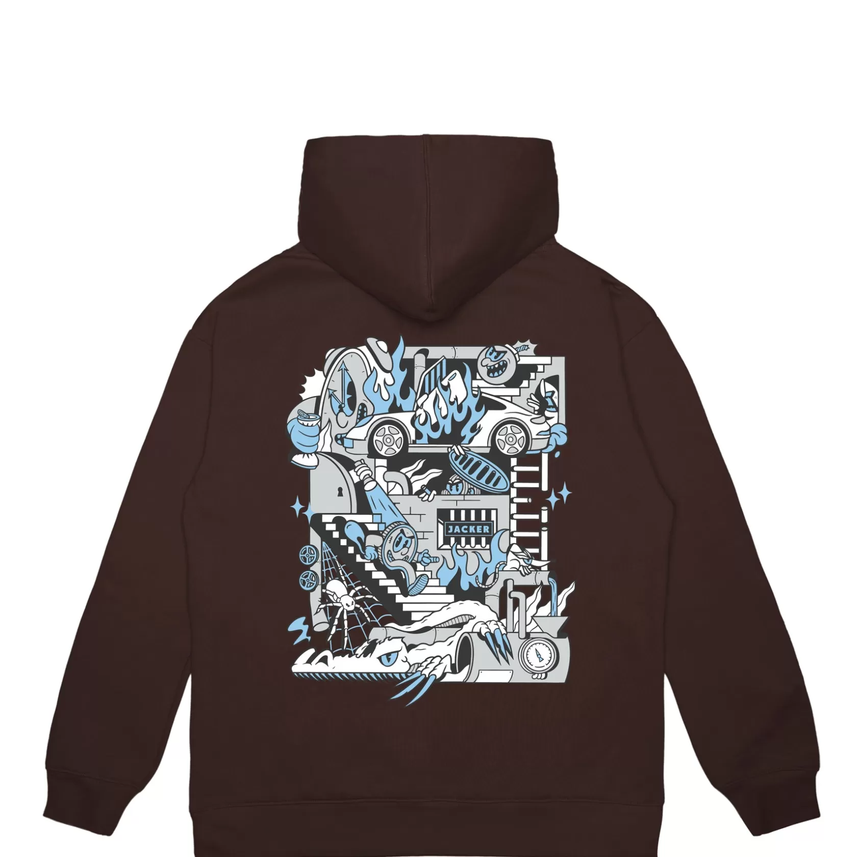 Cheap Jacker Underground-Hoodie-Brown