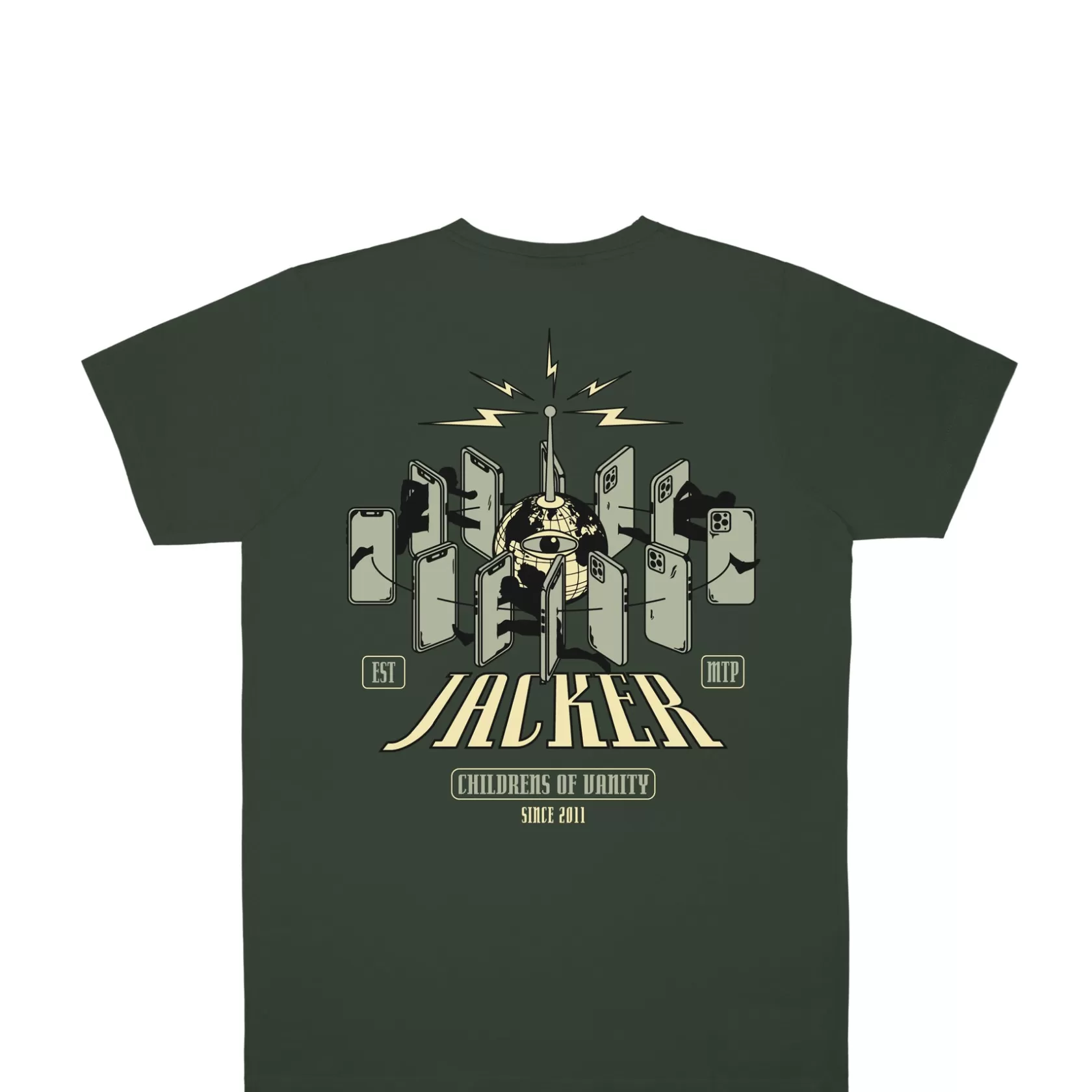 Online Jacker Vanity-T-Shirt-Green